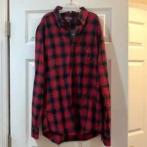 NEW -- SALE -- Eddie Bauer -- Royal Red Flannel Shirt -- Slim Fit -- Size TM